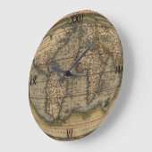 Ortelius wereldkaart grote klok (Hoek)