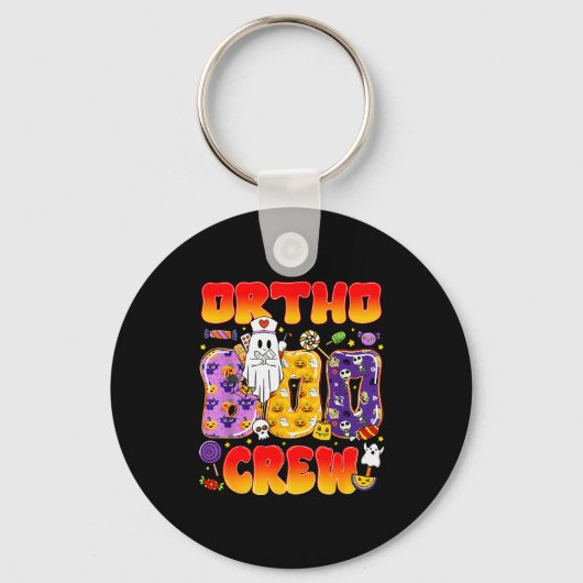 Ortho Boo Crew Ortho Nurse Funny Halloween  Sleutelhanger (Voorkant)