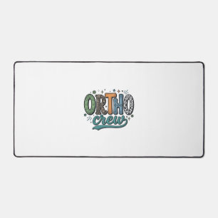 Ortho Crew Vintage Tandheelkundig Team Vectorontwe Bureaumat
