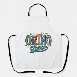 Ortho Crew Vintage Tandheelkundig Team Vectorontwe Schort