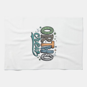 Ortho Crew Vintage Tandheelkundig Team Vectorontwe Theedoek