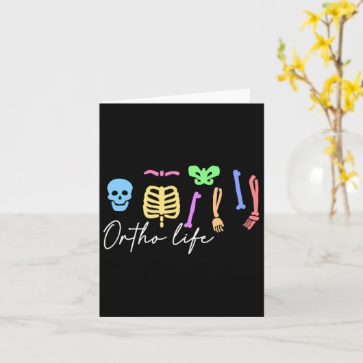 Ortho Life voor orthopedisch verpleegkundige en sp Kaart (Gele Bloem)