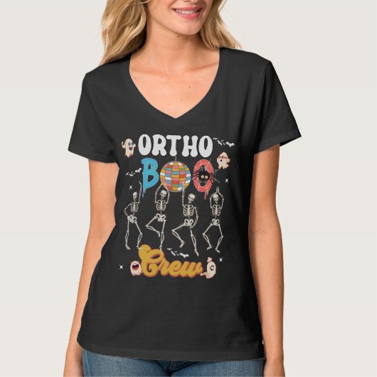 Ortho Orthopedic Halloween Boo Crew Co-werkers T-S T-shirt (Voorkant)