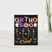 Ortho Orthopedic Halloween Boo Crew Skeleton Danci Kaart (Voorkant)