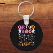 Ortho Orthopedic Halloween Boo Crew Skeleton Danci Sleutelhanger (Voorkant)