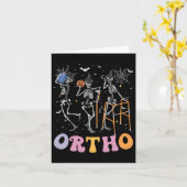 Ortho Squad Halloween Pompoen Dansen Orthopedisch Kaart (Gele Bloem)