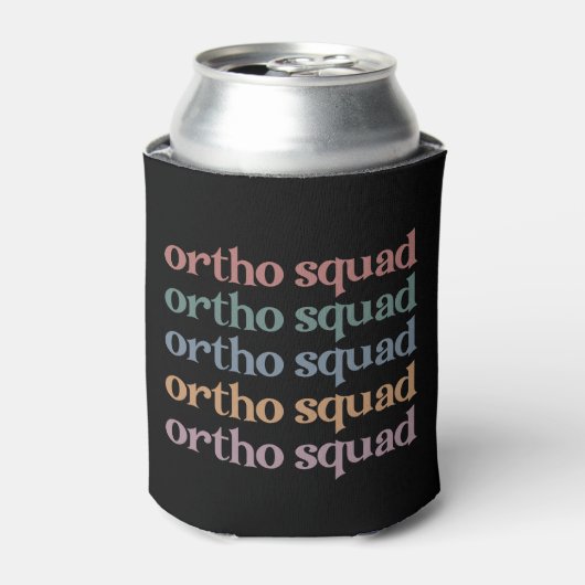 Ortho Squad Orthodontist Orthopedica Nurse Gift Blikjeskoeler (Blikje Voorkant)