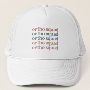 Ortho Squad Orthodontist Orthopedica Nurse Gift Trucker Pet