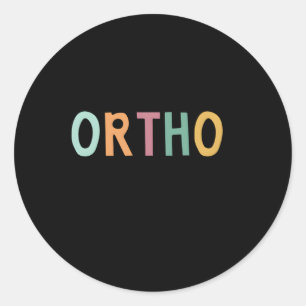 Ortho Squad Ronde Sticker