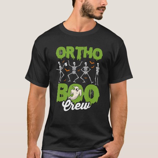 Ortho Squad Spooky Ortho Orthopedic Halloween Boo  T-shirt (Voorkant)