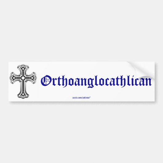 orthoanglocathilan bumpersticker (Voorkant)