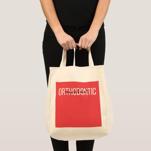 Orthodontisch assistent tote bag (Voorkant (product))