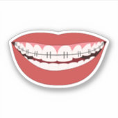 Orthodontisch glimlachapparaat sticker (Voorkant)