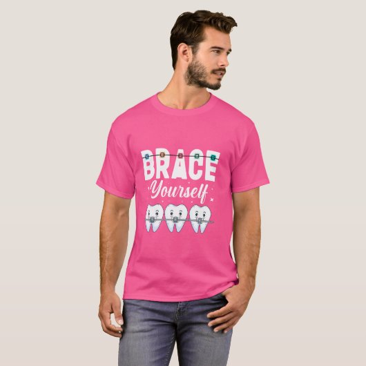 Orthodontische beugels t-shirt (Voorkant volledig)