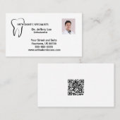 Orthodontische praktijk visitekaartje (Voorkant / Achterkant)