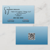 Orthodontische praktijk visitekaartje (Voorkant / Achterkant)