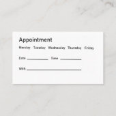 Orthodontist Aanstelling Moderne Visitekaartjes (Achterkant)