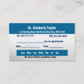 Orthodontist Afspraakkaarten - Kleur veranderlijk Afsprakenkaartje (Achterkant)