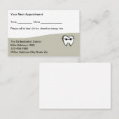 Orthodontist Appointment Business Cards  Afsprakenkaartje (Voorkant / Achterkant)