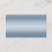 Orthodontist Blue Metal Visitekaartje (Achterkant)