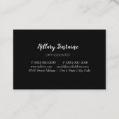 Orthodontist Braces Tandarts Standaard Visitekaart Visitekaartje (Achterkant)