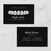 Orthodontist Braces Tandarts Standaard Visitekaart Visitekaartje (Voorkant / Achterkant)