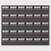 Orthodontist brengt Teeth Together Cute Braces Cadeaupapier (Vlak)