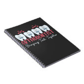 Orthodontist brengt Teeth Together Cute Braces Notitieboek (Rechterzijde)