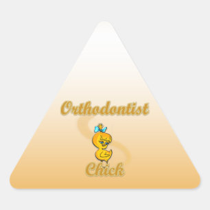 Orthodontist Chick Sticker
