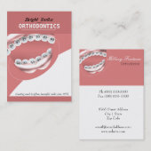 Orthodontist Dentist Dental Braces Visitekaartje (Voorkant / Achterkant)