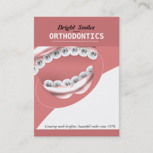 Orthodontist Dentist Dental Braces Visitekaartje