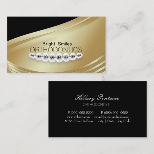 Orthodontist Dentist Dental Service Visitekaartje (Voorkant / Achterkant)