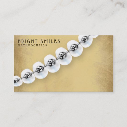 Orthodontist Dentist Dental Service Visitekaartje (Voorkant)