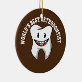 Orthodontist Dentist Teeth Braces Orthodontie Keramisch Ornament (Rechts)
