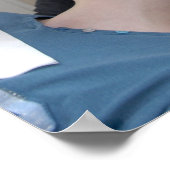 Orthodontist die de gebitsbeugels van een poster (Hoek)