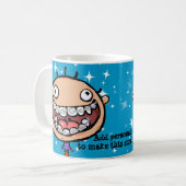 Orthodontist. Geschenk. Persoonlijke koffiebeker Koffiemok (Voorkant links)