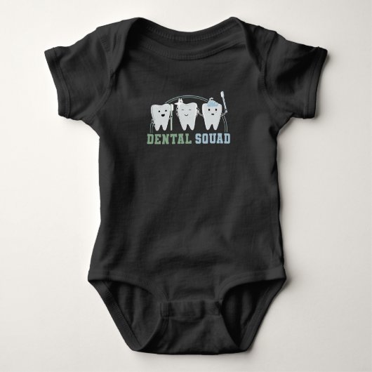 Orthodontist Hygienist Dental Squad Assistant Romper (Voorkant)