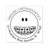 Orthodontist Kantoor Adres Stempelbeugels Zelfinktende Stempel (Design)