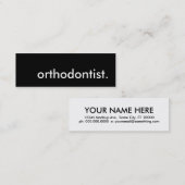 orthodontist. mini visitekaartje (Voorkant / Achterkant)