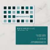 ORTHODONTIST (mod.vierkanten) Visitekaartje (Voorkant / Achterkant)