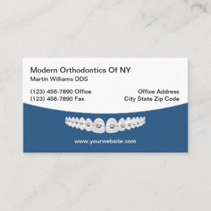 Orthodontist Modern Orthodontie Visitekaartjes