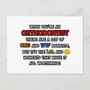 Orthodontist ... OMG WTF LOL Briefkaart