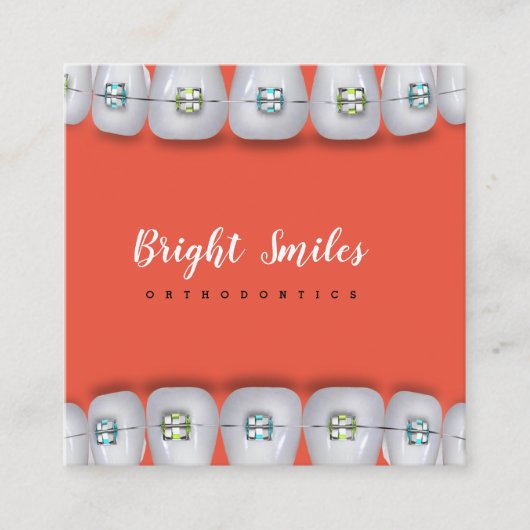 Orthodontist races Dentist Standard Visitekaartje (Voorkant)