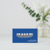Orthodontist Tandarts Standaard Visitekaartje (Staand voorkant)