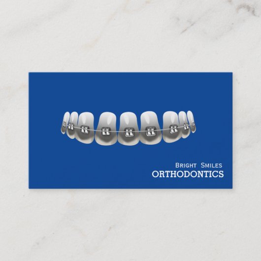 Orthodontist Tandarts Standaard Visitekaartje (Voorkant)