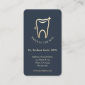 Orthodontist Tandheelkundige Cosmetische Houtskool Visitekaartje (Voorkant)