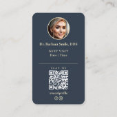 Orthodontist Tandheelkundige Cosmetische Houtskool Visitekaartje (Achterkant)