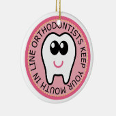 Orthodontist Tooth Ornament Keepomwille Gift (Rechts)