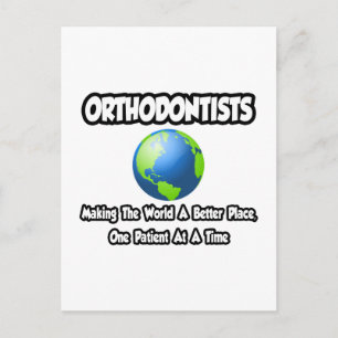 Orthodontisten...De wereld verbeteren Briefkaart