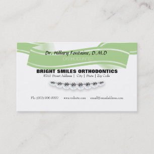 Orthodontistisch Visitekaartje met benoemingskaart Afsprakenkaartje